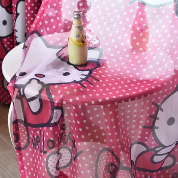 Kawaii Hello Kitty Pink Curtains  3