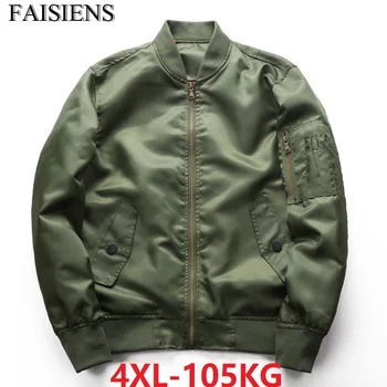 

Plus Size 4XL Men Bomber Pilot Military Jackets High Street Pockets Coat Armygreen Jackets Spring 48 Fashion Zipper Tide Jackets