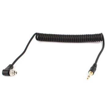 

3.5mm to Male PC Flash Sync Cable Screw Lock for Trigger Studio Light