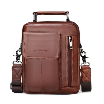 

The new leather men's bag of 2020 high-quality men's one-shoulder bag with top layer cowhide men's small bag trend cross-body ba