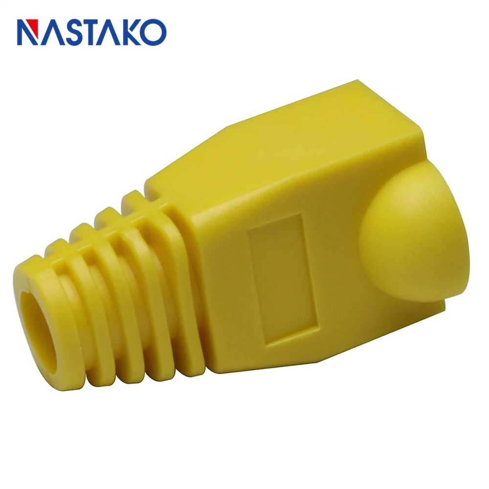이더넷 케이블 커넥터 캡 부츠, 네트워크 모듈러 플러그 캡 커버, 노란색, 6.0mm Cat5 Cat5e Cat6 RJ45
