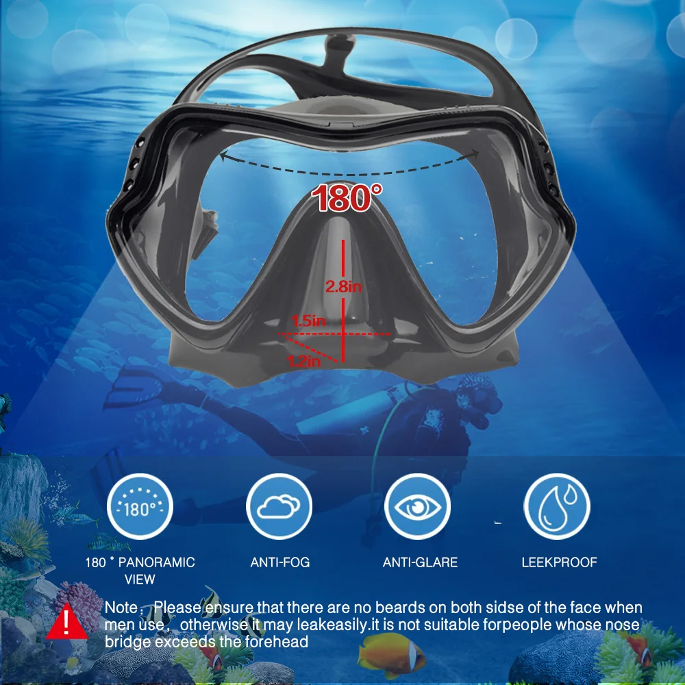 Scuba Diving Masks Set Snorkeling Set Silicone Skirt Anti-Fog Goggles Glasses Swimming Fishing Pool Equipment Adult swimming goggles,snorkeling diving mask,diving mask,diving goggles