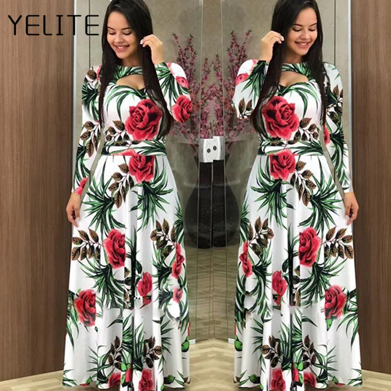 YELITE 2020 Европейское и американское женское Повседневное платье новое большого