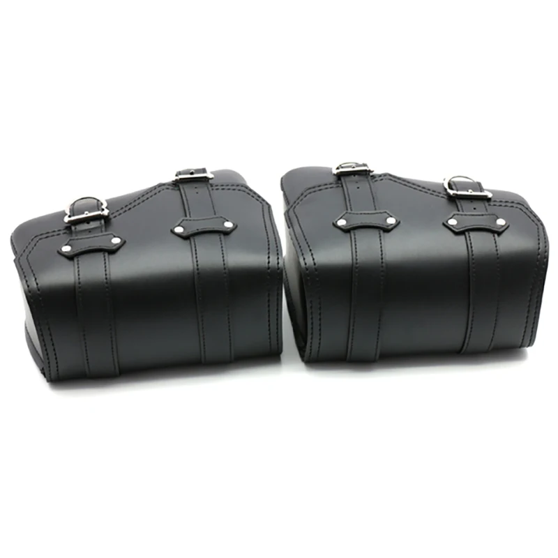Черный мотоцикл PU кожаный седельный мешок для Sportster XL 883/1200 мотоцикл багаж сумка для хранения инструментов наружные водонепроницаемые сумки