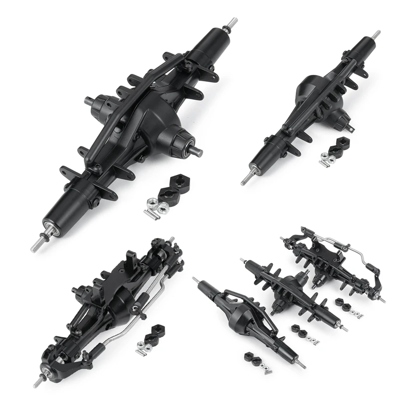 Полный Передний/средний/задний 6X6 мост для осевой Scx10 90021 90027 90028 RC 1/10 на гусеничном