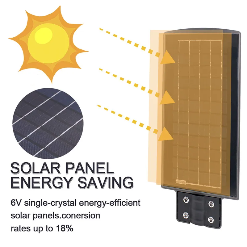 80Leds 30W 60W LED Solar Lamp Solar Powered Outdoor PIR Motion Sensor Garden Wall Street Lamp Black/Gray Shell Waterproof