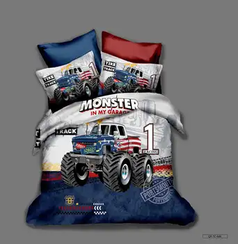 

Track Bedding Set Bedroom Decor Boys Men Teens Gift 100% Microfibe Soft 1PC Duvet Cover with Pillowcases No Comforter