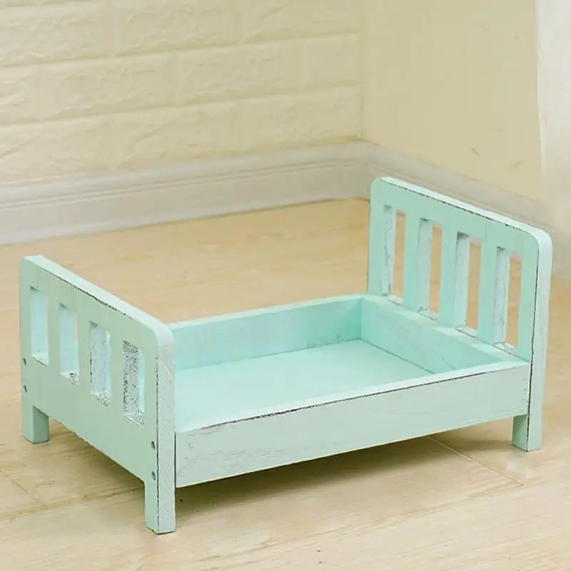 Baby wooden bed photo shooting detachable portable background studio props baby care travel cradle photography composition gifts
