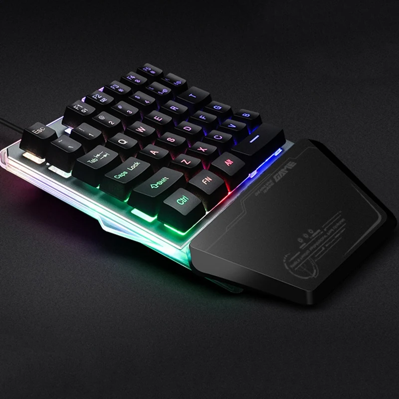  Gaming Keyboard Mechanical One-Handed Keyboard for Mobile Game Left Hand Keyboard