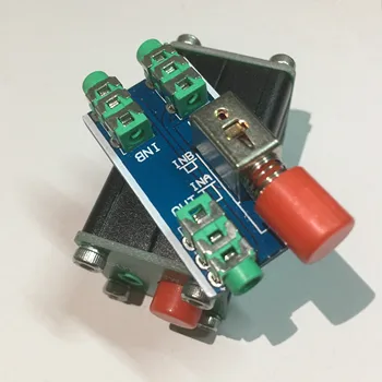 

Headphone Audio Source Signal 2 in 1 Out Input Switching Distribution Board Two in One Out Selector Board with Shell