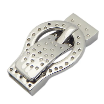 

20pcs/lot hole: 10.3*3.1mm Stainless steel Cord Magnetic Belt Clasps For Bracelet Necklace DIY Making Buckle Connector closures