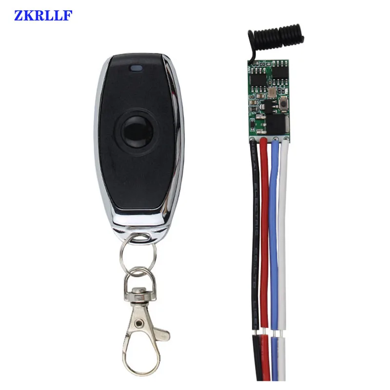 433Mhz Wireless Mini DC12V 1CH Button Switch Sensor Detector LED Lamp Strip Light Switch For Corridor Home Closet Remote Control--4