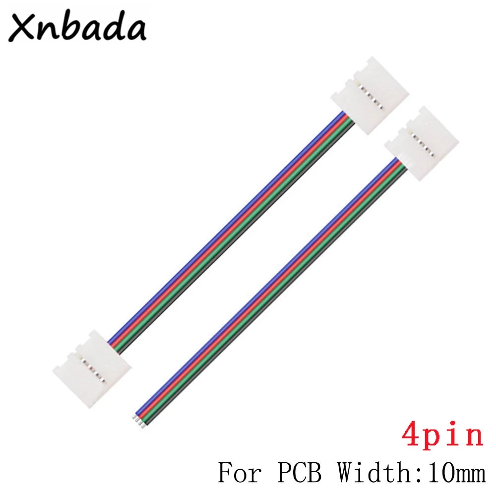 WS2812B WS2811 5050 RGB LED Strip Single / Double End Solderless Cover Connector 8mm/10mm /2pin /3pin /4pin/5pin