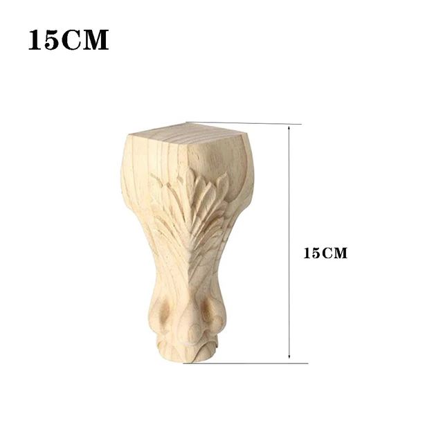 10-25cm Solid Wood Sofa Feet European Style Carving Furniture Replacement Feet Wooden furniture feet for cabinet, table, stool 15cm