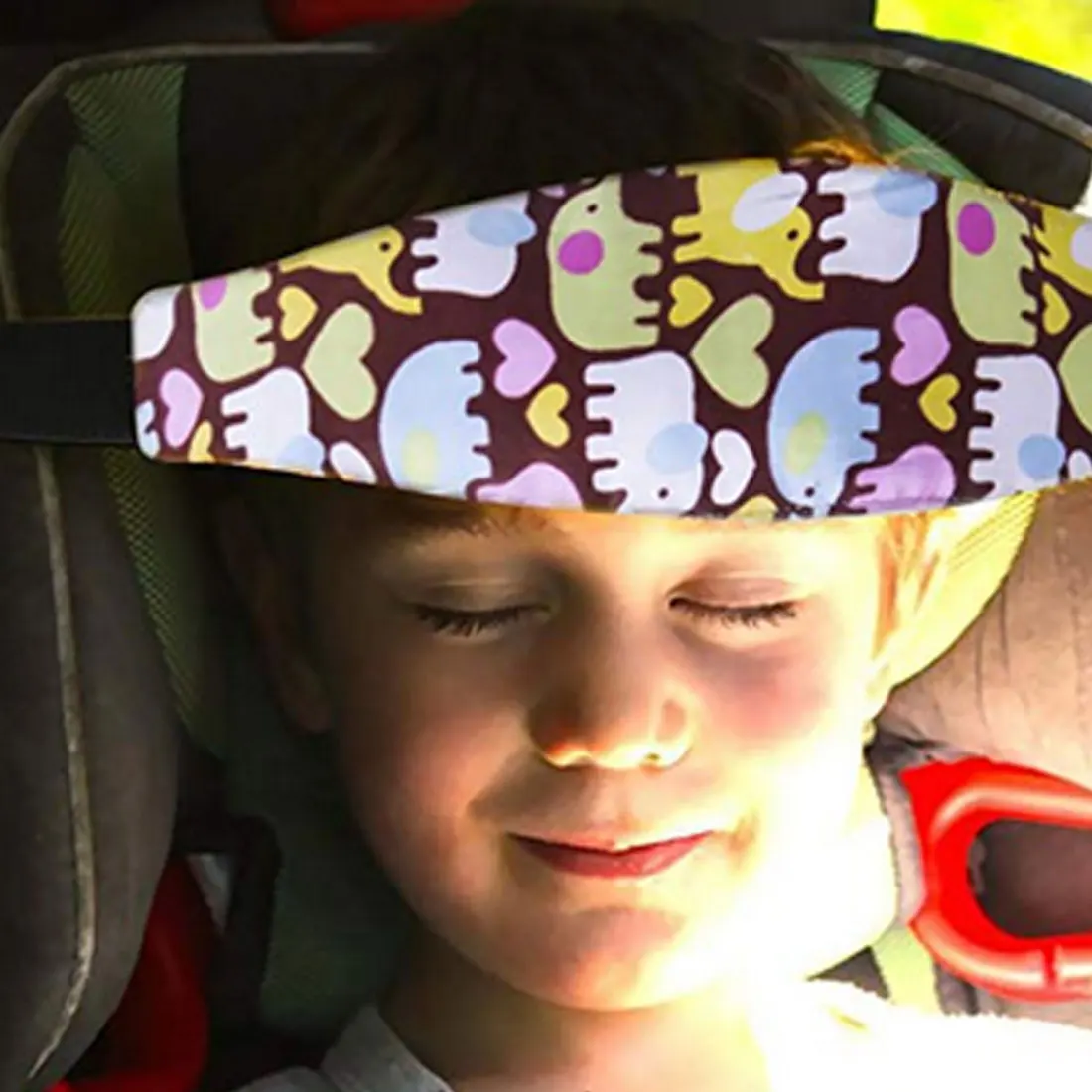 Practical Safety Car Seat Sleep Nap Aid Kids Head Support Holder Belt Owl Head Band