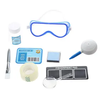 

Fingerprint Set Detective experiments toy with stamp pads nifier Brush
