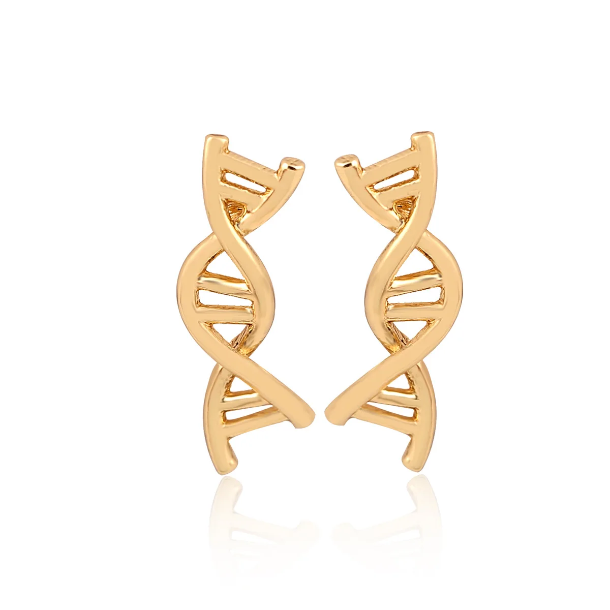

Fashionable Double Helix Earrings Cute DNA Molecular Earrings for women Interweave Chemical Molecules Spin DNA Earrings jewelry