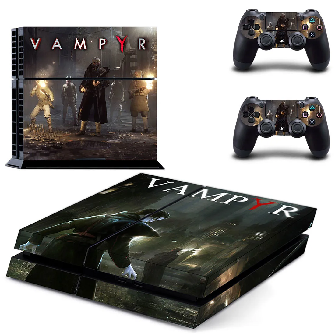 Vampyr PS4 наклейки виниловые кожа PS 4 стикер Play station 4 Наклейки Обложка Pegatinas для playstation 4 консоли и 2 контроллера