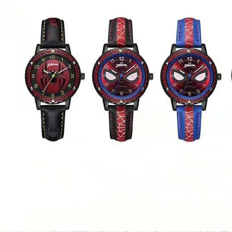Children Cartoon Watch Boy Primary School Student Clock Spiderman Quartz Watch Luminous Pointer Boy's WristWatch 5