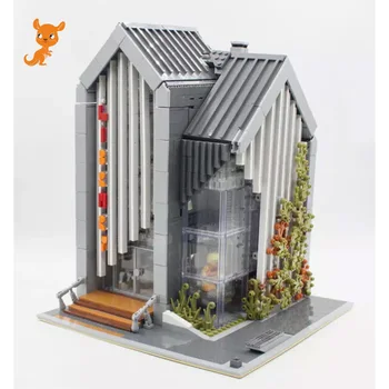 

MOC 2734pcs City Streetview series The brickstive Modern Library Model Building Blocks Bricks Kids Toys Gifts Christmas gifts
