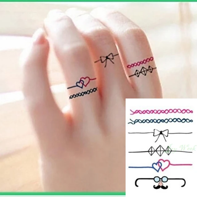 Impermeabile Autoadesivo Del Tatuaggio Temporaneo Anello Di Barretta Del Tatuaggio Della Ragazza Delle Donne Di Piccola Dimensione Tatto Adesivi Flash Tatoo Falso Tatuaggi Finger Ring Tattoo Ring Tattoowaterproof Temporary Tattoos Aliexpress