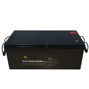 شراء200ah 24 فولت 5kw 5000wa دورة الطاقة العميقة الليثيوم Lifepo4 حزمة خارج الشبكة النظام الشمسي منزل تخزين المنزل Ups 12 فولت 200ah بطارية