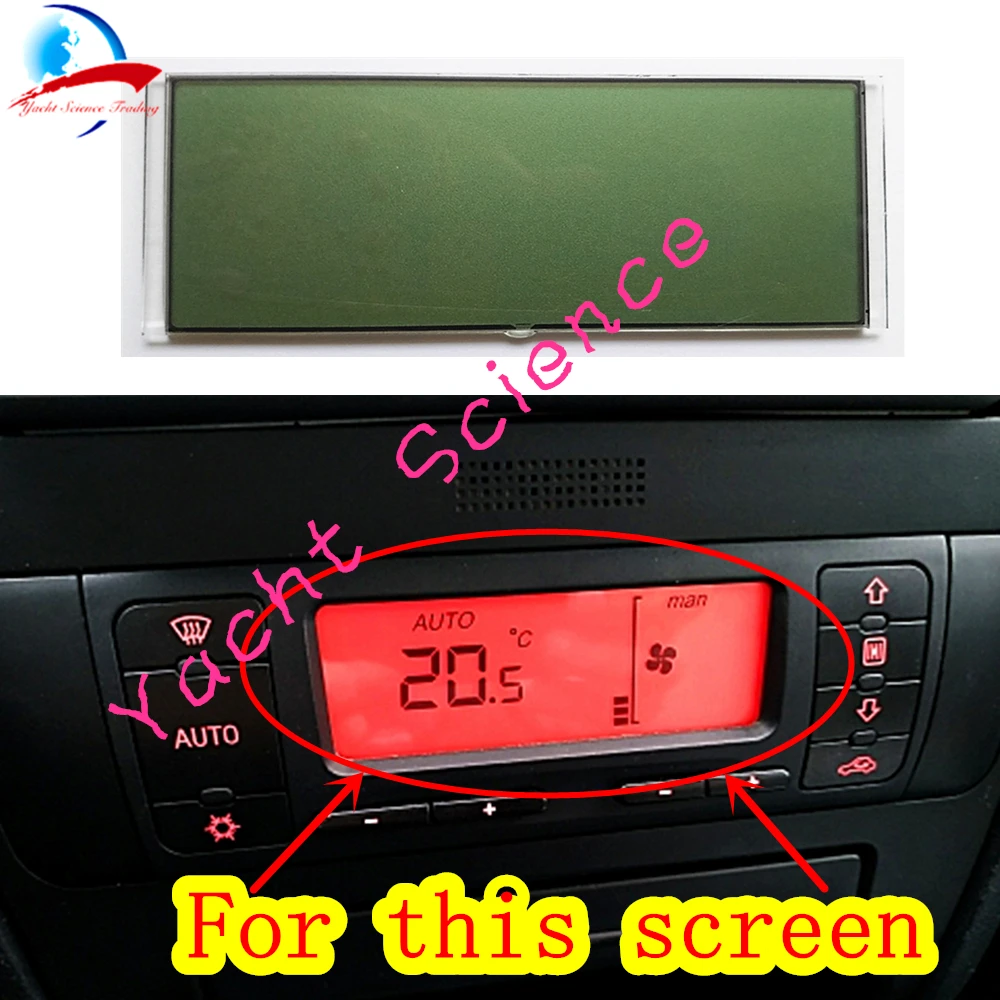 Air Conditioning LCD Screen Display Heating Climate Control Panel For Seat Leon Toledo Pixel Repair lcd display navigation touch screen