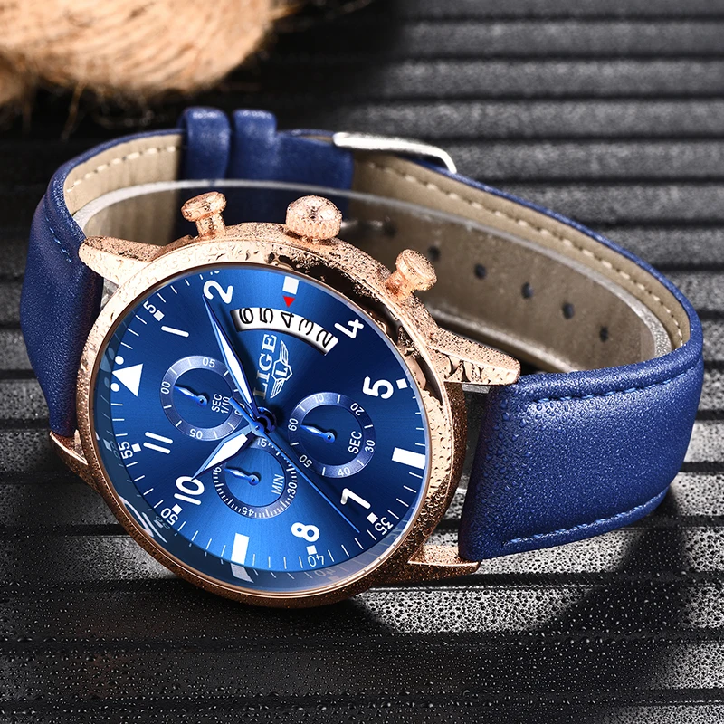 Relojes Hombre 2020 LIGE мужские спортивные часы Топ бренд Роскошные модные кварцевые для