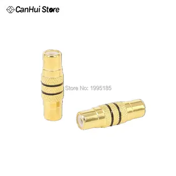 

1x Gold Plated RCA Female to Female Socket F/F Adapter Extender Audiophile