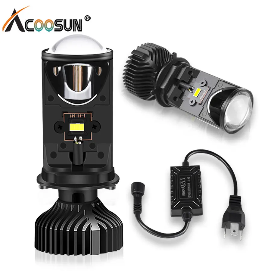 

Canbus 100W/Pair Lamp H4 LED Mini Projector Lens Automobiles Bulb 14000LM Conversion Kit Hi/Lo Beam Headlight 12V 24V RHD LHD