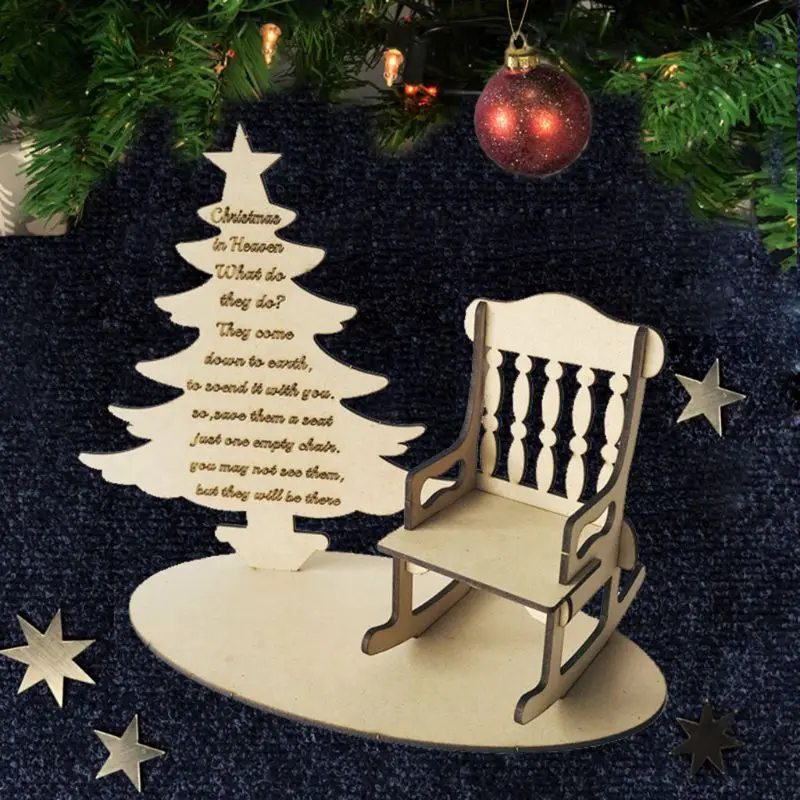 Рождество в небесах память любимая одна Рождественская елка ремесло памятный подарок Рождественские вечерние украшения