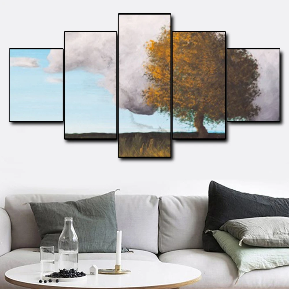Canvas Art Oil Painting Lonely tree Autumn landscape Art Poster Picture Wall Decor Modern Home Decoration For Living room Canvas Art Oil Painting Lonely tree Autumn landscape Art Poster Picture Wall Decor Modern Home Decoration For Living room