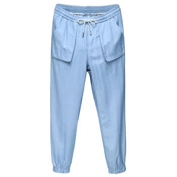 

Men's Casual Pants 2020 Men Hip Hop Ankle-Length Mens Pencil Pants Black Fashion Casual Trousers Male Elastic Waist Harem Pants