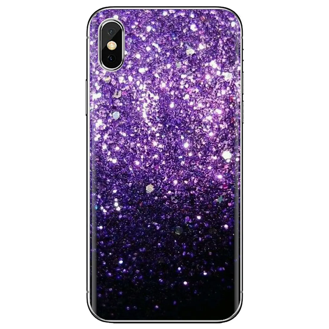 For Meizu M6 M5 M6S M5S M2 M3 M3S NOTE MX6 M6t 6 5 Pro Plus U20 Beautiful Purple Glitter Sparkles Bling Silicone Phone Case best meizu phone case design Cases For Meizu