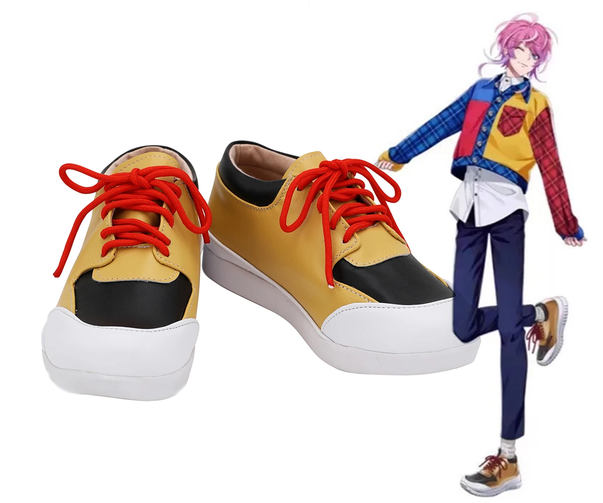 

DRB Ramuda Amemura Shoes Cosplay Hypnosis Mic Division Rap Battle Ramuda Amemura Cosplay Boots Orange Shoes Custom Made