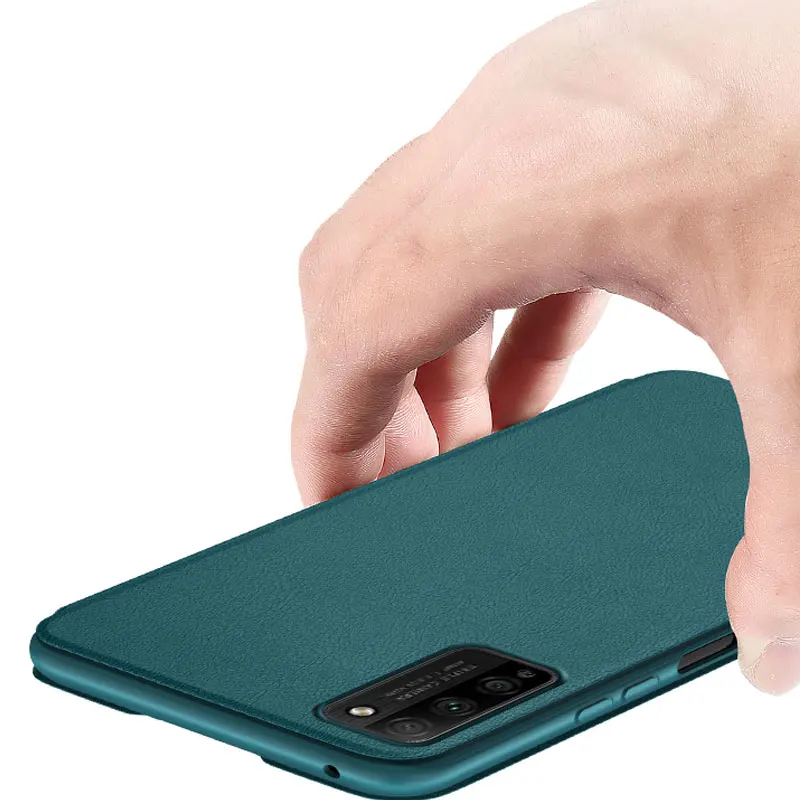 huawei pu case Dành Cho Huawei P30 Lite Ấn Bản Mới Ốp Lưng Từ Cửa Sổ View Da Điện Cho Huawei P30 Lite Quyển Sách Bao P30Lite ốp Điện Thoại huawei pu case