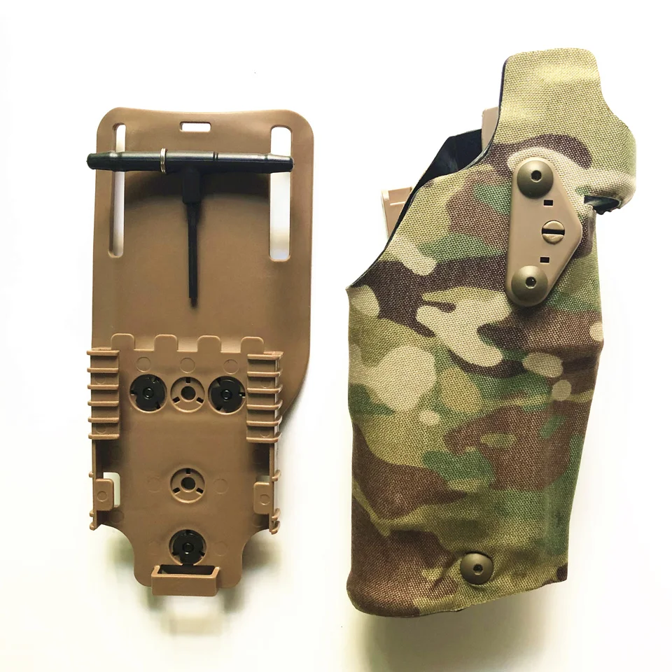 TMC тактический пистолет кобура X300 светильник-совместимый для G17/18 с QL крепление кобура панель Адаптер ноги кожух Прямая поставка - Цвет: TMC3029