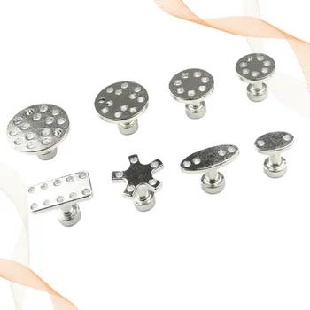 

8Pcs Car Dent Repair Puller Sheet Metal Sag Repair Tool Zinc Alloy Gasket Special Chuck for Sheet Metal (Silver)