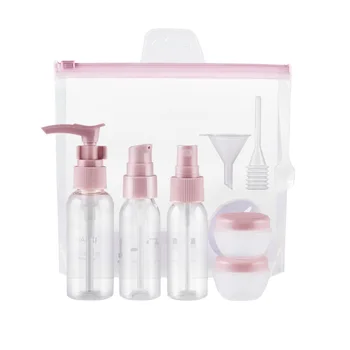 

1 Set Cosmetics Water Storage Bottle Portable Makeup Water Bottle Travel Cosmetics Storage Container (Pink)