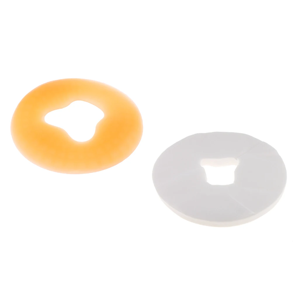 

Silicone Pillow Soft Massage Face Pillow Headrest, SPA Beauty Salon Skin Care Yellow With 100pcs Disposable Cover