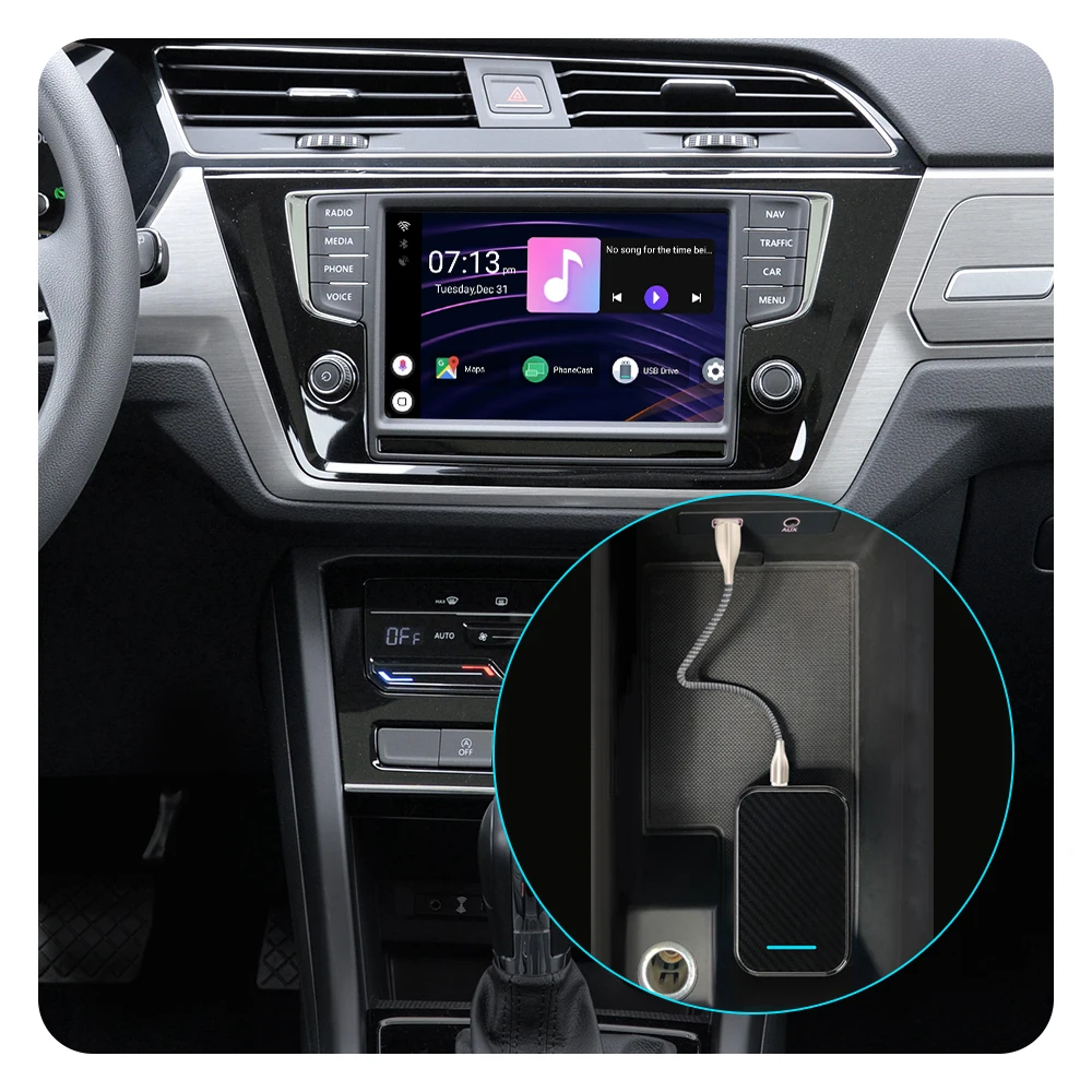 Carplay AI Box 4G 32G Car Multimedia Player Mirrlor Link For Lexus VW Mercedes Benz Audi Volvo Android System Easy Connect WIFI