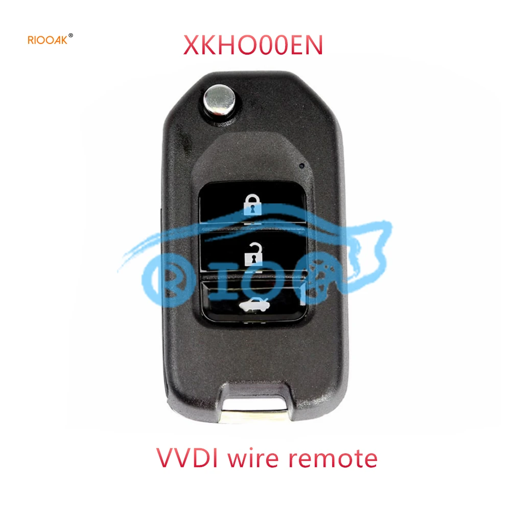 

RIOOAK 10pcs/lot XHORSE WIRE XKHO00EN 3 Buttons Remote Key For Honda VVDI2 VVDI MINI KEY TOOL free shipping honda civic