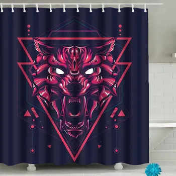 

Wolf Art Shower Curtain Sets Fabric, Polyester Waterproof Bathroom Decor Accessories with Hooks 59"(W) x 71"(H)