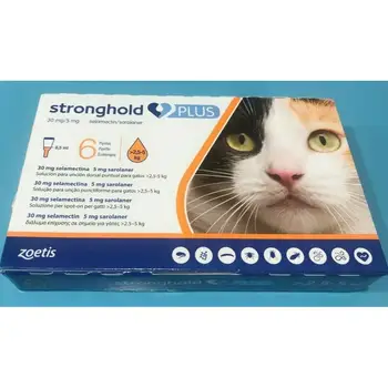 

STRONGHOLD PLUS CATS ZOETIS CATS from 2,5 to 5 KGR 6 pipettes