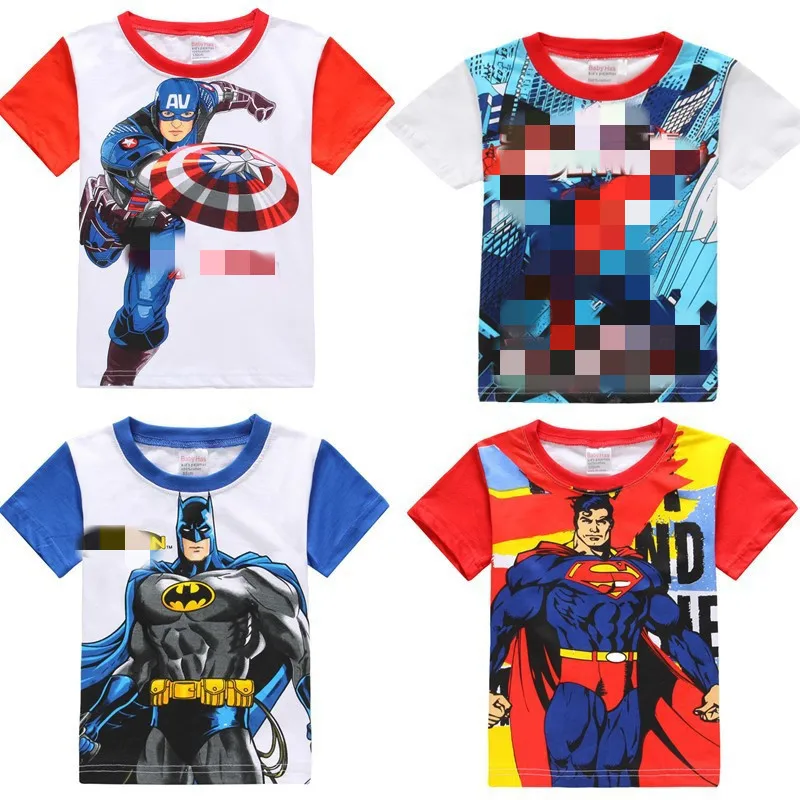 Enfants T-shirt pour enfants été Avenger T-shirt vêtements enfants Avenger t-shirts capitaine Batman Superman