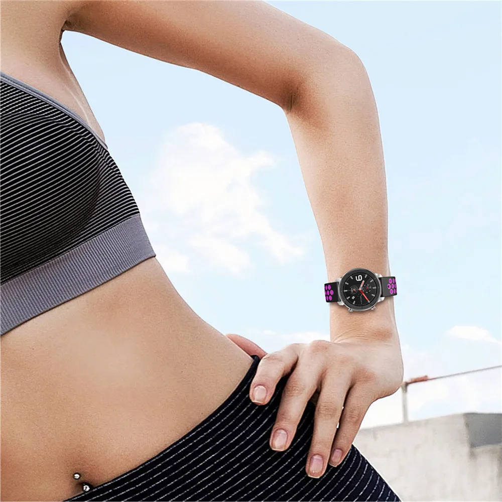 Спортивный ремешок для samsung Galaxy Watch 46 мм силиконовый 22 мм ремешок для часов Ремешок для samsung gear S3 Frontier/классические умные часы браслет