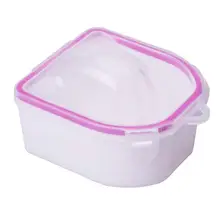 Pro двухслойная ручная мойка чаша для ногтей Замачивание от лака средство для снятия маникюра Инструменты смягчение мертвой кожи Soaker влажные салфетки очиститель