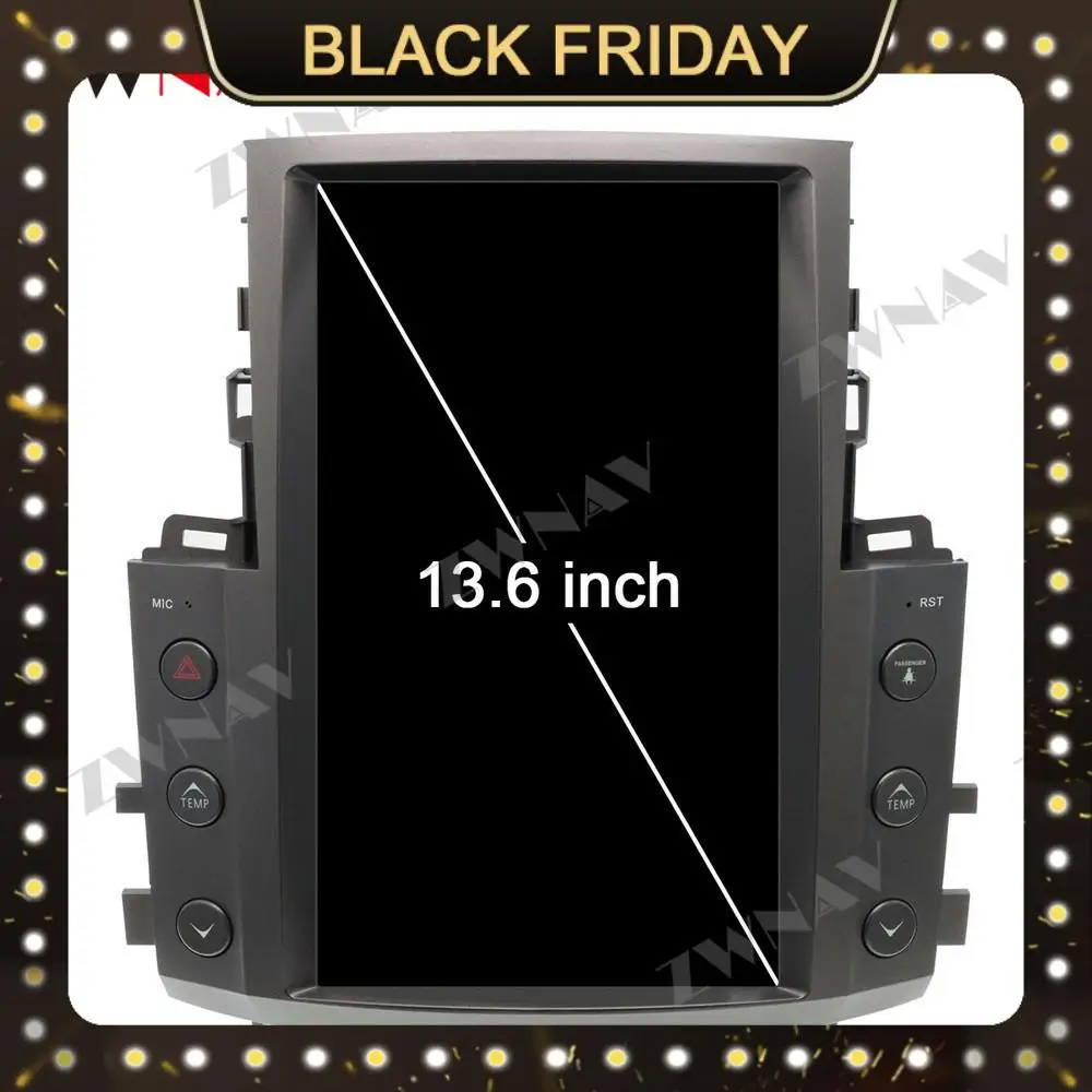 

Tesla Style Vertical Screen Android 9.0 Car GPS Navigation For Lexus LX570 Auto Radio Head Unit Multimedia Player Carplay PX6 HD