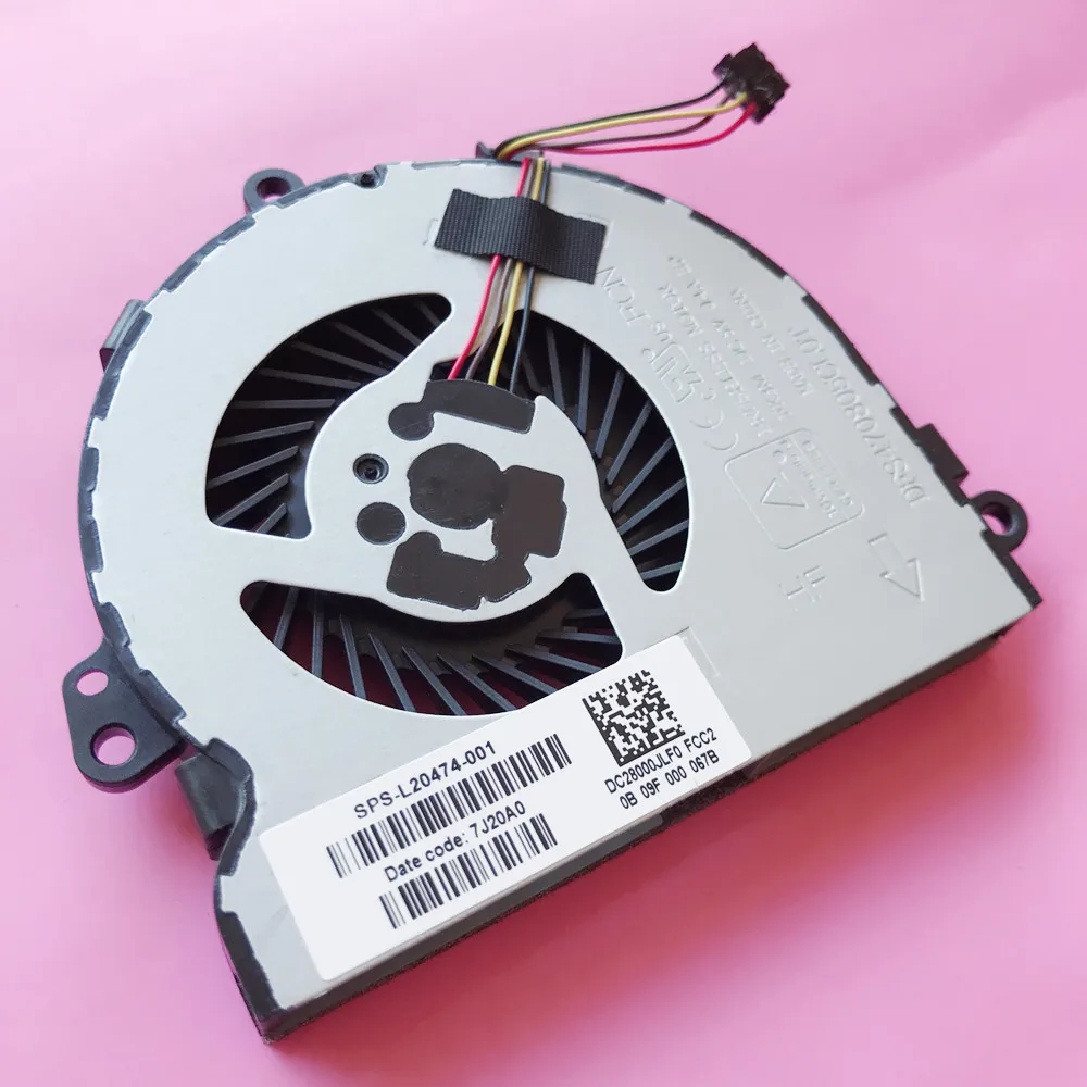 HP 15-DB 15-DB0011DX 15-DB0011WM TPN-C136 L20474-001 dc 5v 0.4a ep fcc2 15-DB0066WM 용 새 노트북 CPU 냉각 팬 쿨러