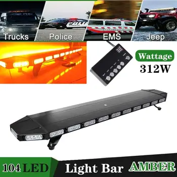 

312W LED Light Bar Emergency Warning Strobe Light Bar Double Side Flashing Lamp Light Truck SUV ATV